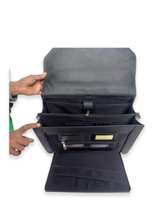 New Multi Pockets Leather Bag