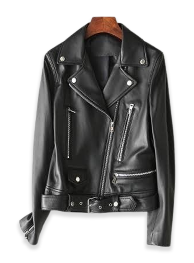 Women Black Stylish Leather Jacket