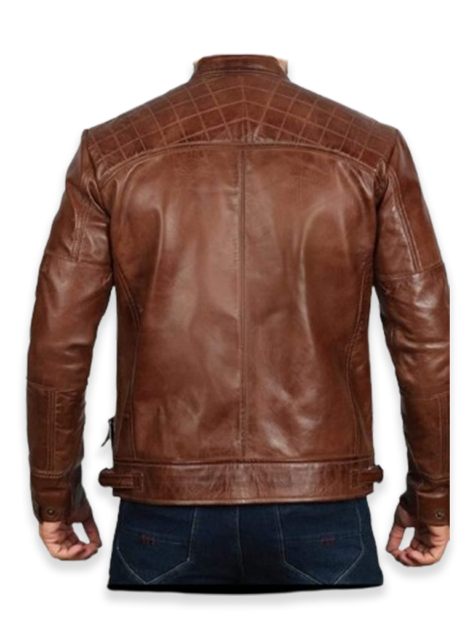Men's Vintage Biker Leather Jacket