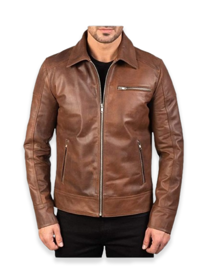 Men's Vintage Biker Leather Jacket